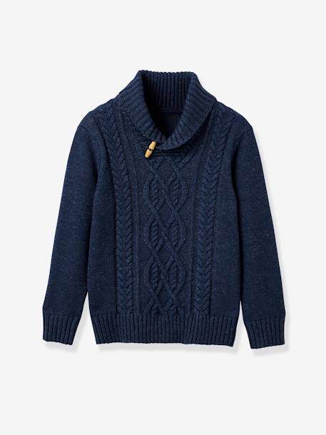 Garçon-Pull col châle CYRILLUS