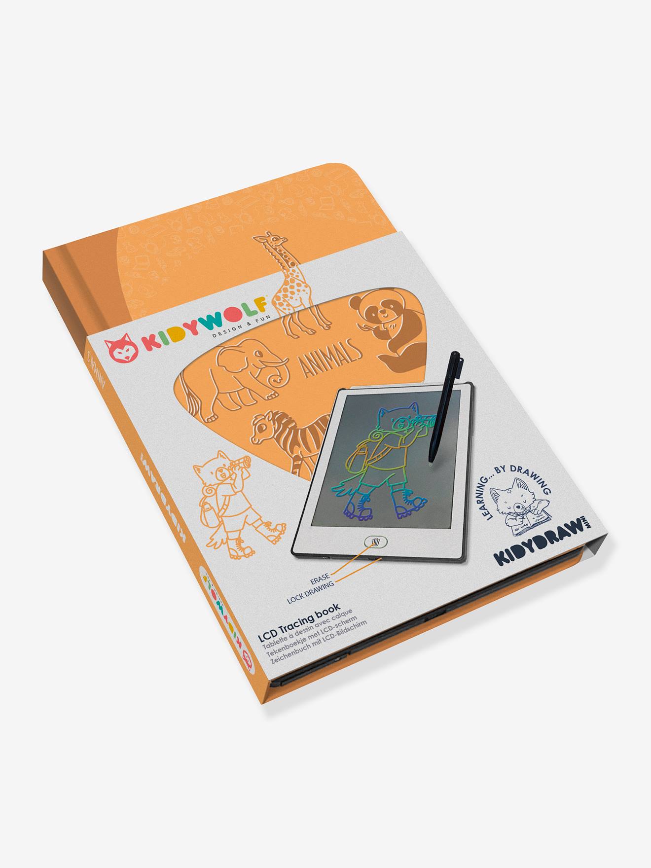 Tablette à dessin Kidydraw mini KIDYWOLF jaune