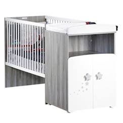 Chambre et rangement-Lit combiné - 120x60cm - Evolutif en 90x190cm - Babyprice Nao - En bois