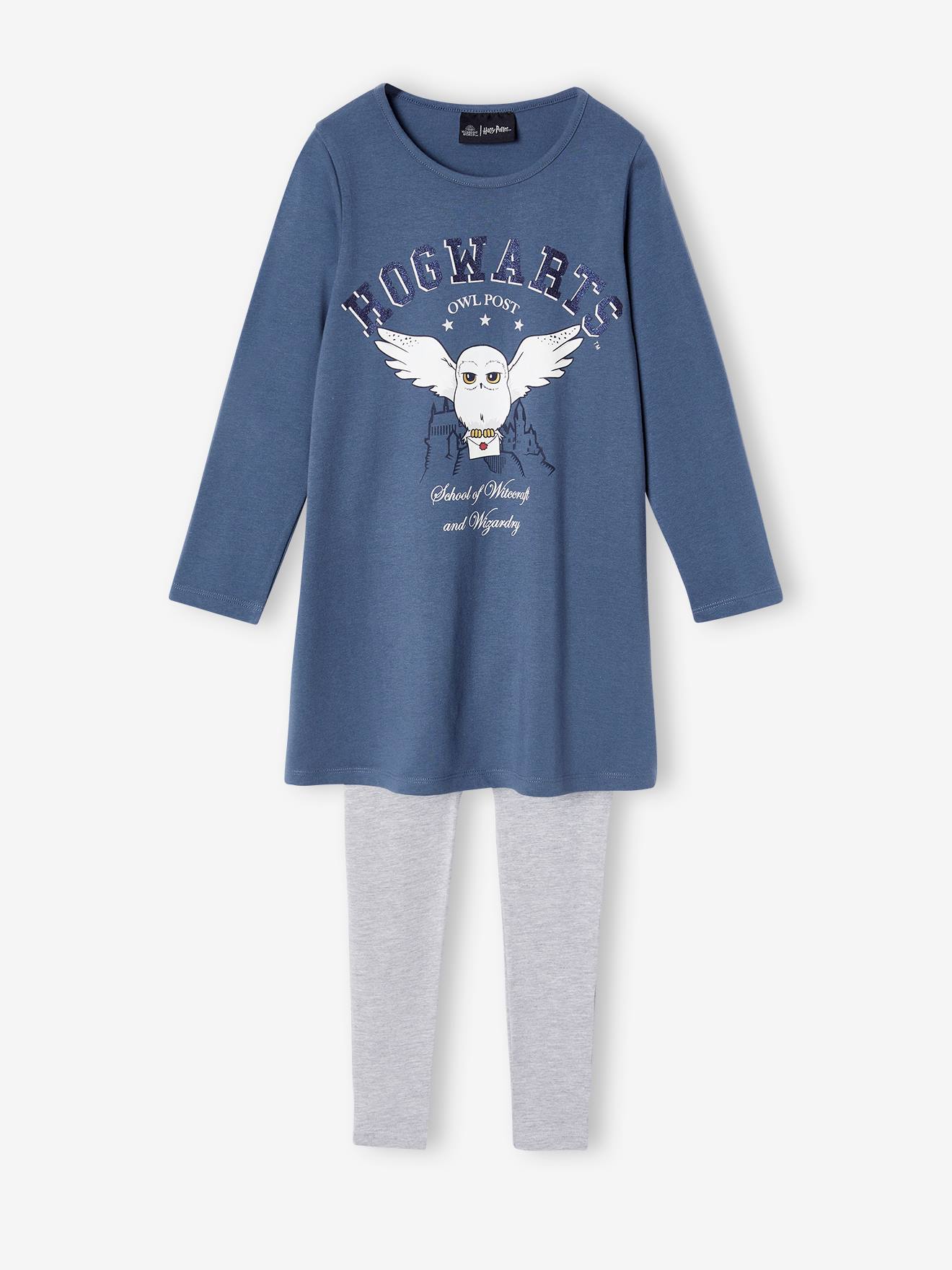 Ensemble chemise de nuit + legging fille Harry Potter indigo