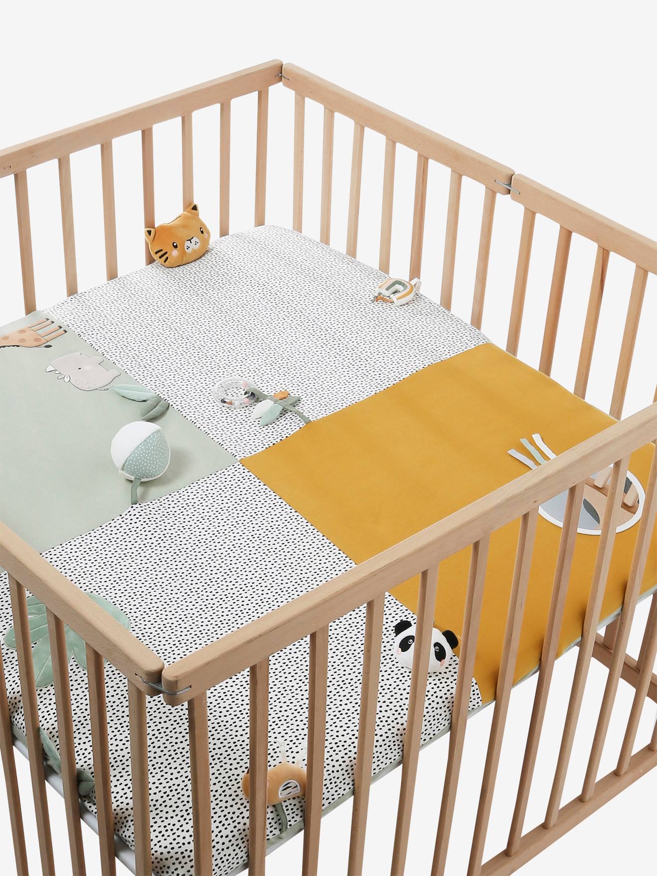 Housse fond de parc avec jouets TANZANIE hanoi Vertbaudet