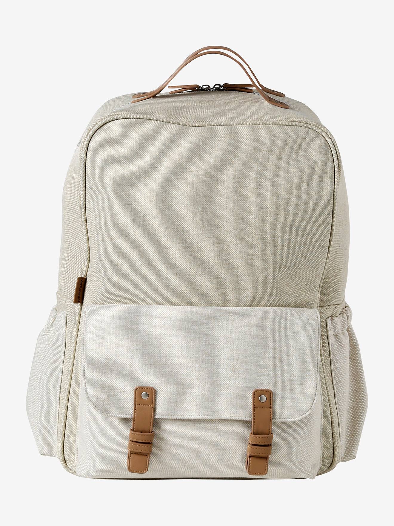 Sac à dos à langer Bergen écru (Vertbaudet) - Image 1