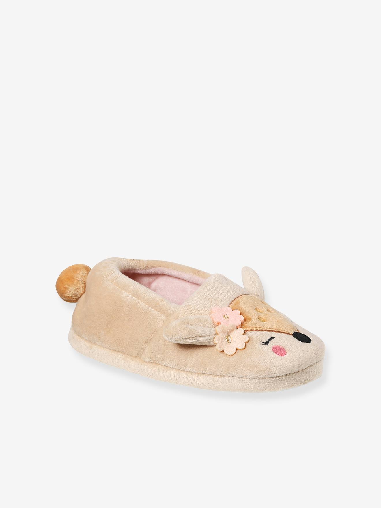Chausson Biche fille rose pâle