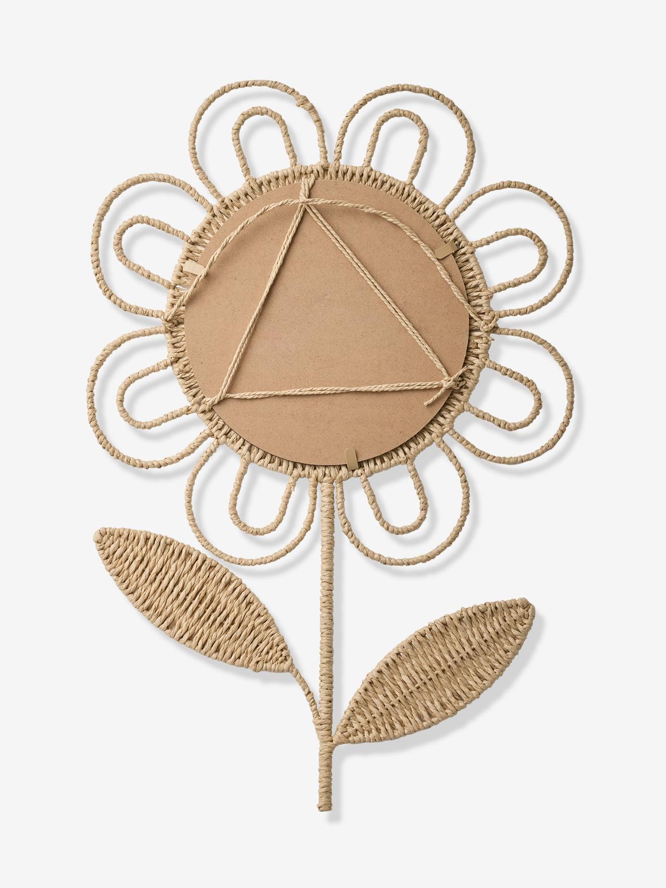 Miroir XL fleur mural beige (Vertbaudet) - Image 2