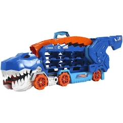 Jouet-Hot Wheels City-Transporteur T-Rex pour +20 voitures, piste de course HNG50