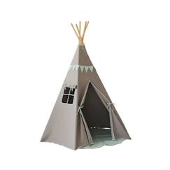 Jouet-Ensemble tipi avec guirlande et tapis enfant Moi Mili "Mint Love" - mint love - TU