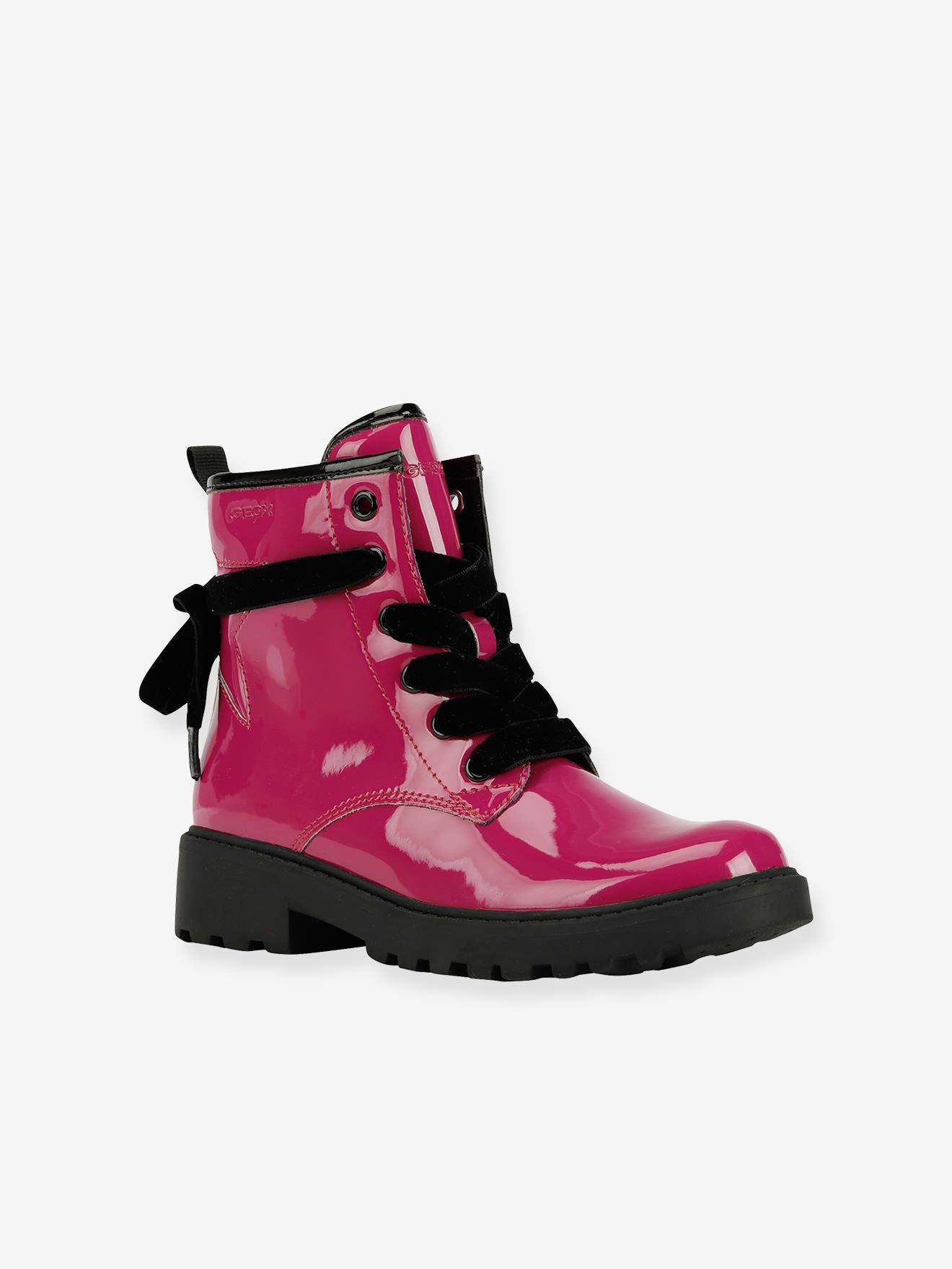 Bottines à lacets CASEY girl GEOX fuchsia