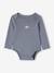 Lot 5 bodies manches longues bébé ouverture US en coton bio bleu 2 - vertbaudet enfant 