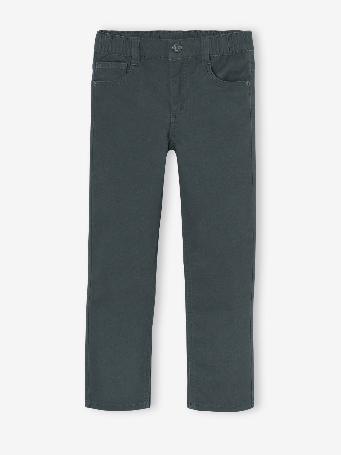 Pantalon indestructible garçon facile à enfiler kaki