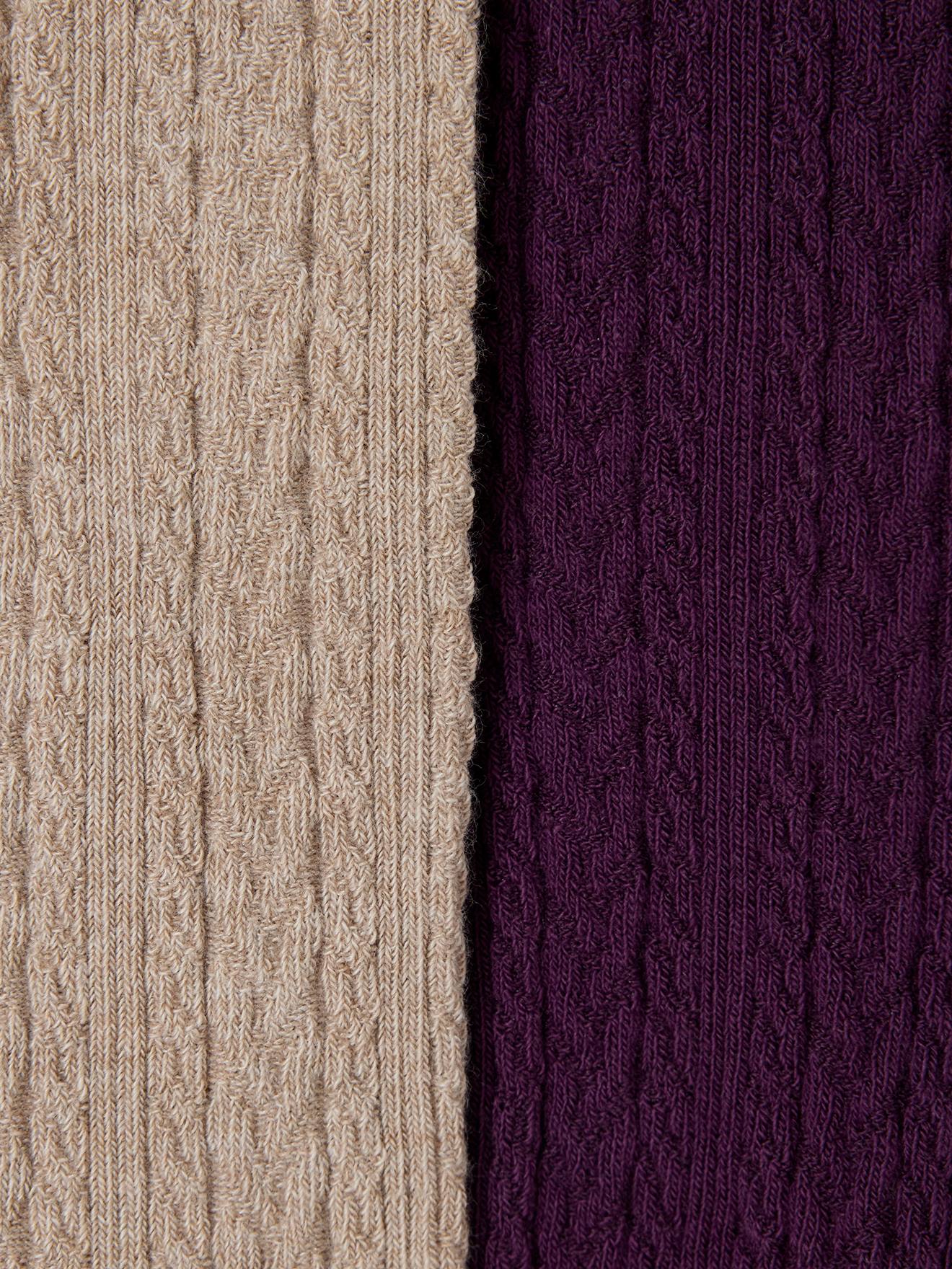 Lot De 2 Sous-Pulls En Côtes Pour Fille - Col Montant Avec Cœur Pailleté - 95% Coton, 5% Élasthanne - Vertbaudet - 2