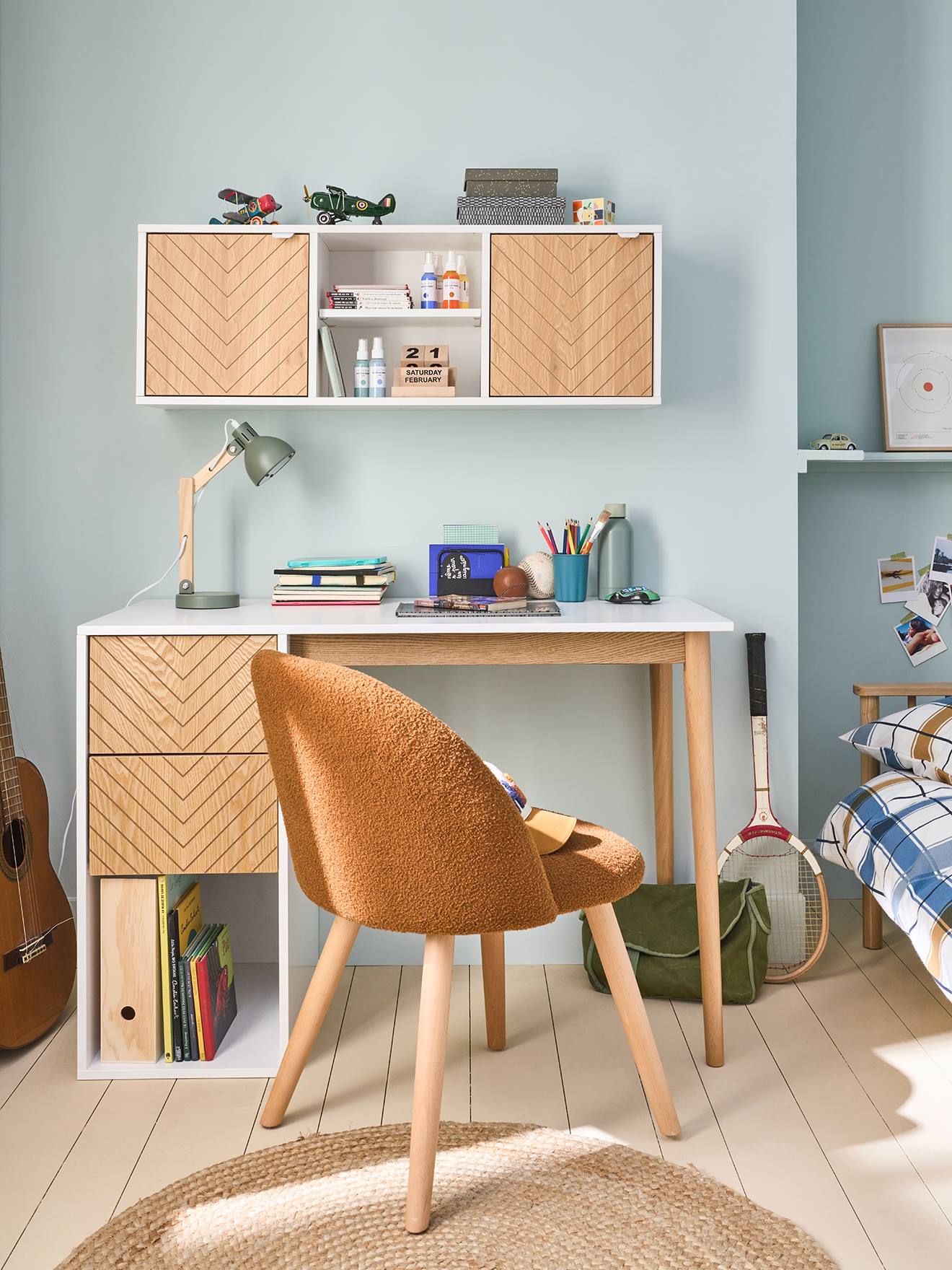 Étagère murale XXL de rangement blanc