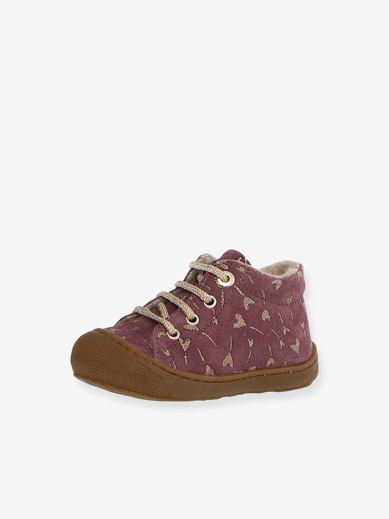 Chaussures premiers pas en suède NATURINO® violet