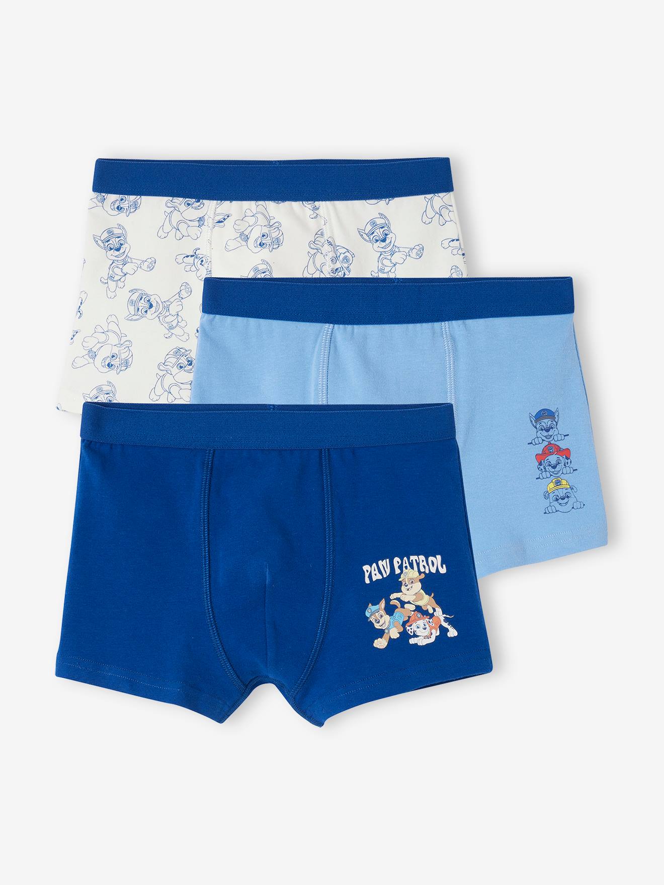 Lot de 3 boxers Pat' Patrouille garçon bleu glacier