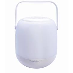 -Enceinte portable - Decotech - Effets lumineux - Couleur blanche - Sans fil