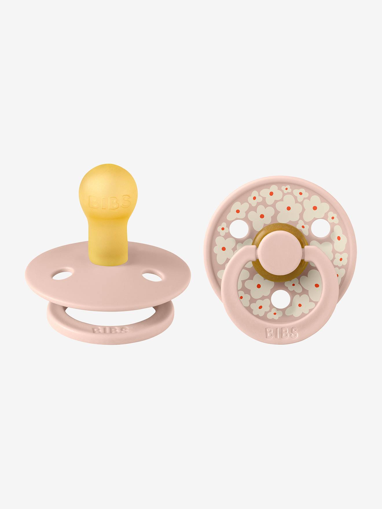 Lot de 2 sucettes-tétines Colour taille 1 BIBS blush