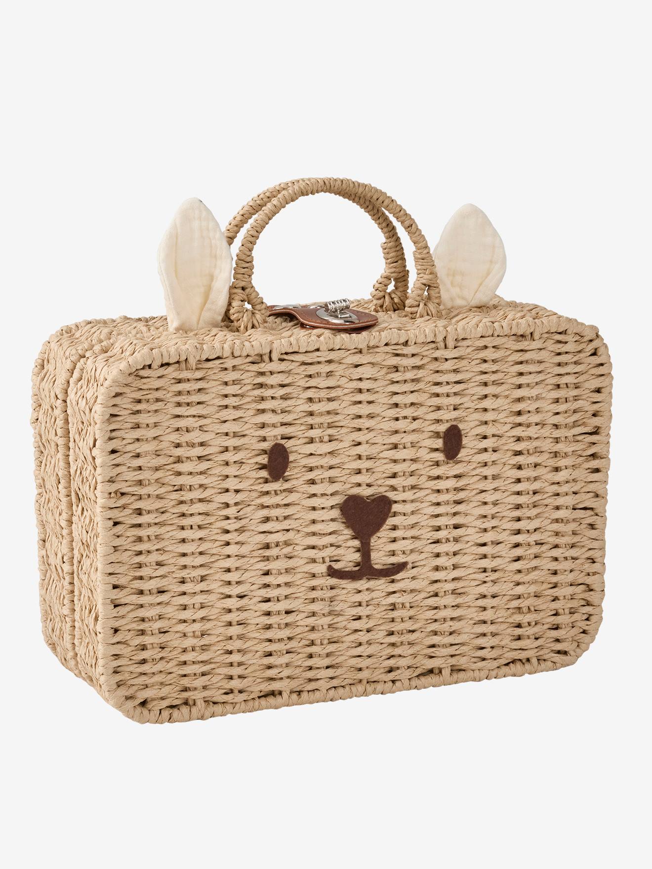 Valisette avec visage animal marron (Vertbaudet) - Image 1