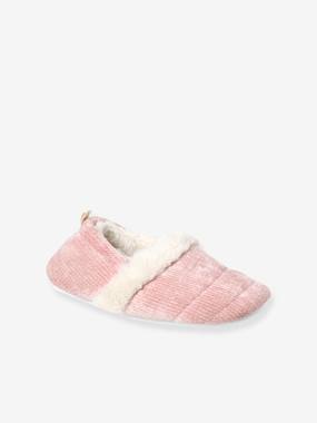 Chausson Biche Pour Fille - Taille 26/27 - Rose Pâle - Tête De Biche Et Oreilles - Doux Et Chaud - Semelle Souple
