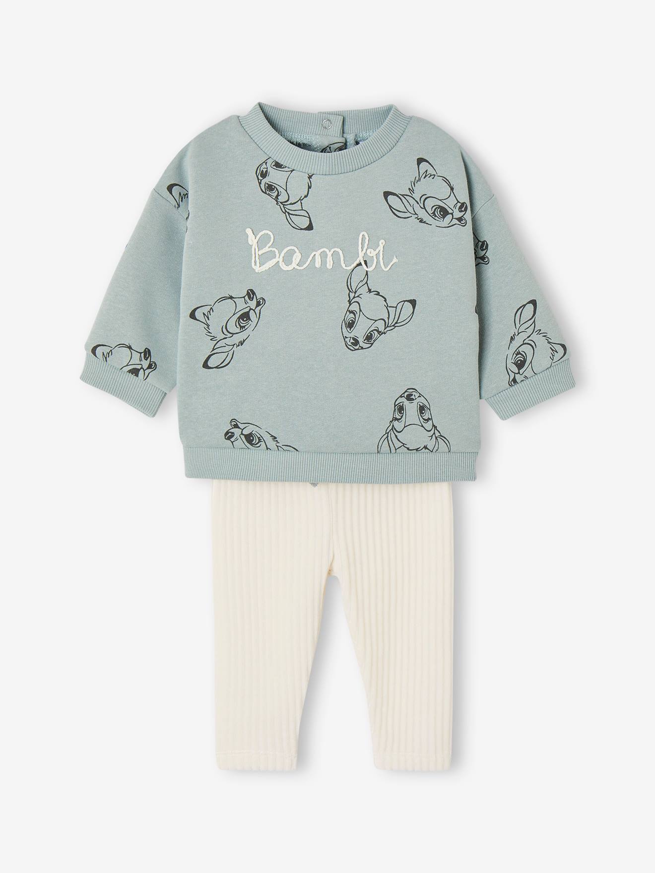 Ensemble sweat + legging Disney® Bambi bébé bleu grisé