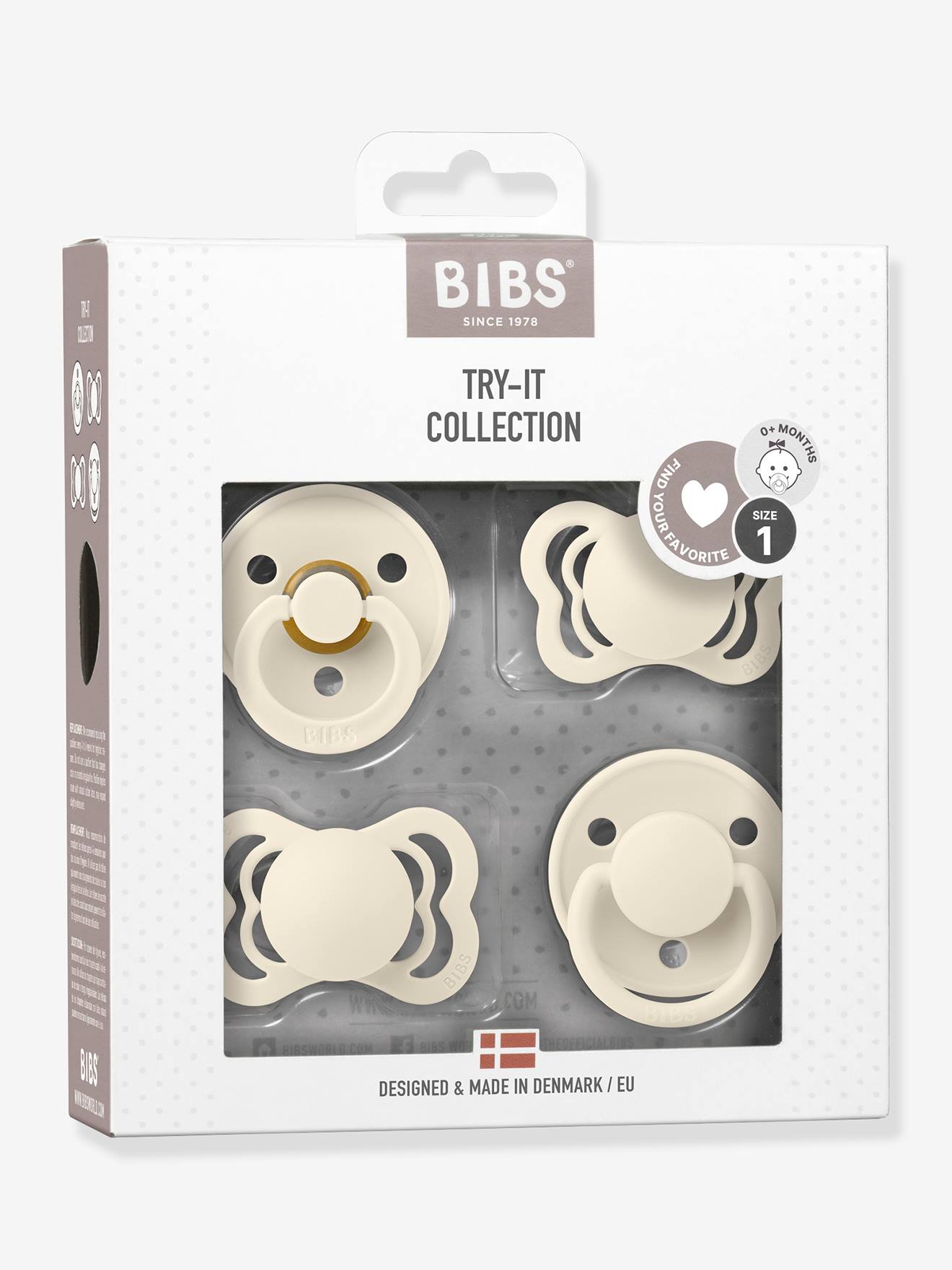 Coffret 4 tétines Try It - beige (Bibs) - Image 2