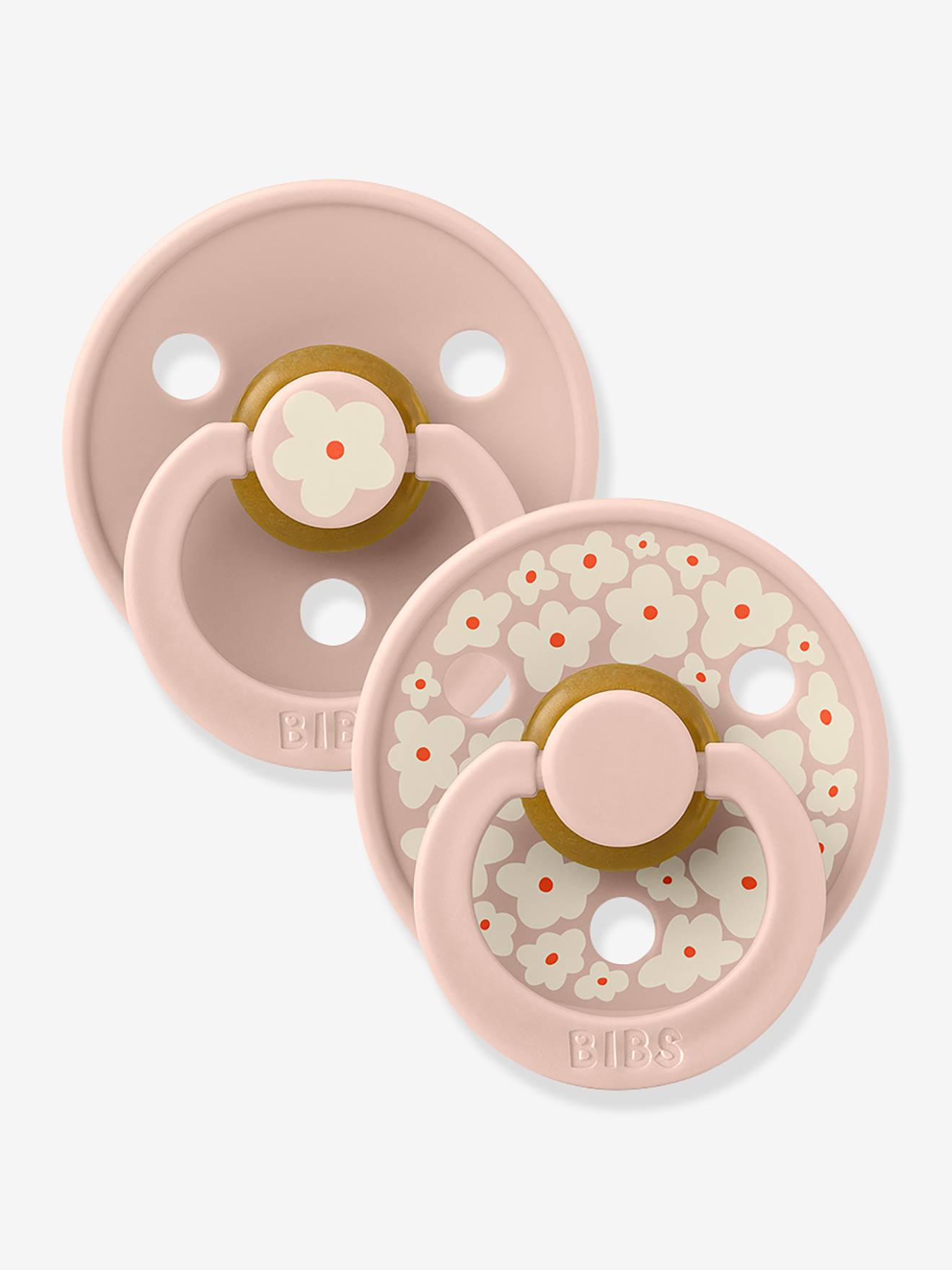 Lot de 2 sucettes-tétines Colour taille 1 blush (Bibs) - Image 1