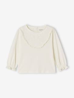 -T-shirt blouse brodé bébé fille