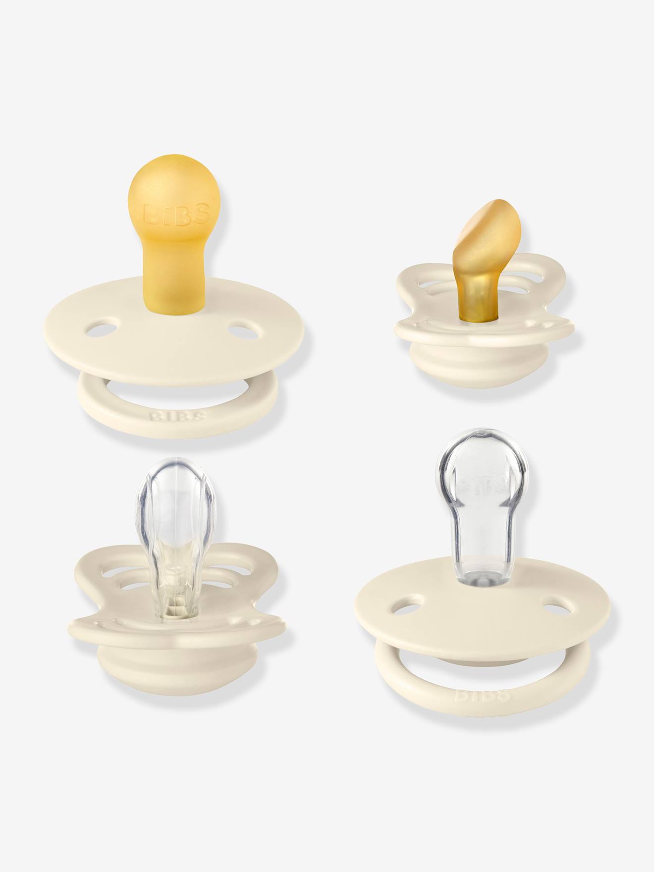 Coffret 4 tétines Try It - BIBS beige