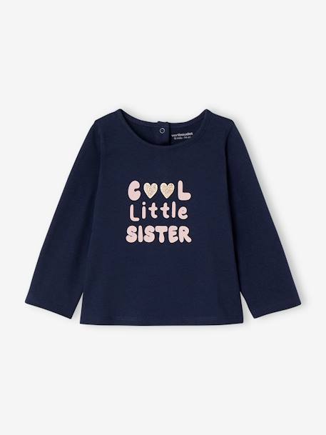 Bébé-T-shirt "cool little sister" bébé