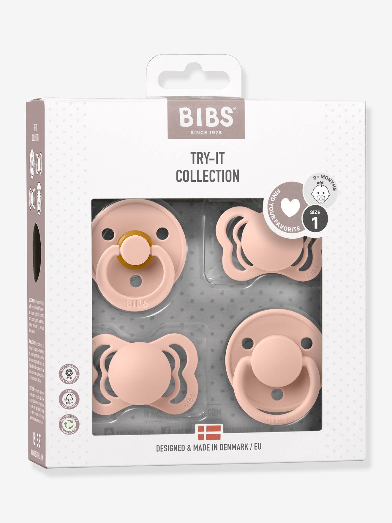 Coffret 4 tétines Try It - blush (Bibs) - Image 2