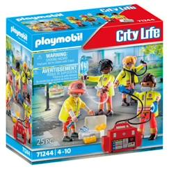 Jouet-PLAYMOBIL - 71244 - City Action Les Secouristes - Equipe de secouristes