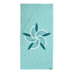 -Drap de plage - OMYDREAM - PARIS 2024 JO OLY SURF - Rectangulaire - Bleu - 75x150 cm