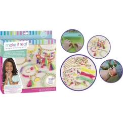 Jouet-Set de perles Fluo pour fabrication de bijoux enfants - Make It Real - Lansay