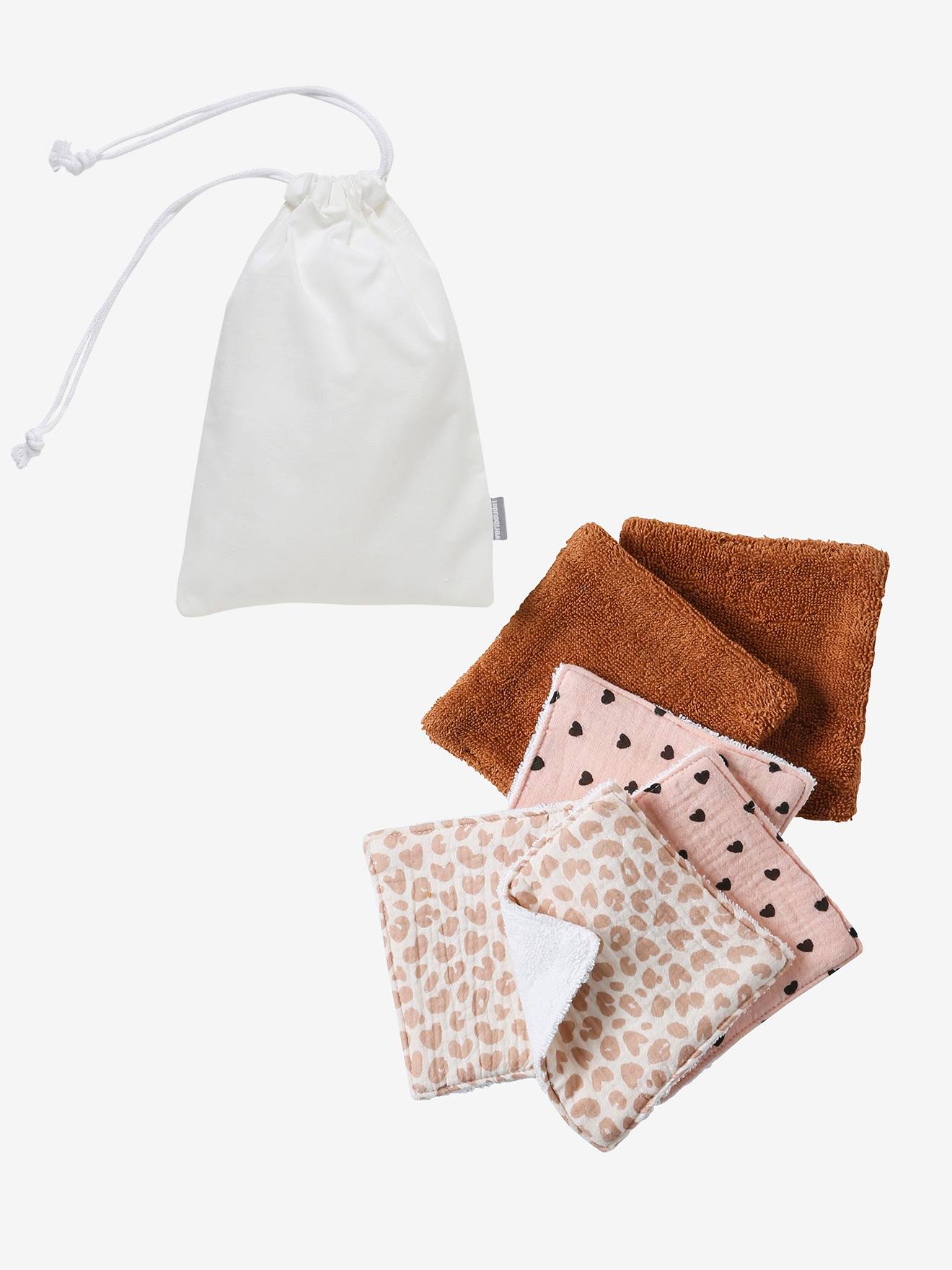 Lot de 6 lingettes lavables lovely leo
