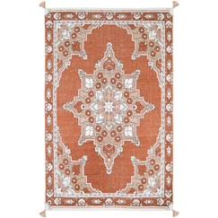 -Tapis motif bohème coton imprimé LALITHA - Nattiot