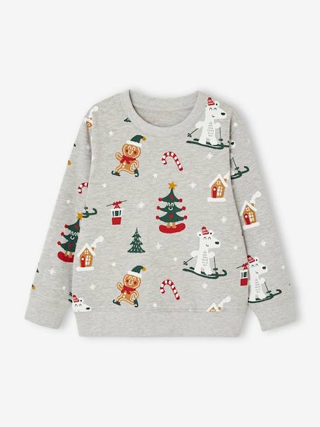 Garçon-Pull, gilet, sweat-Sweat garçon noël motifs ludiques 
