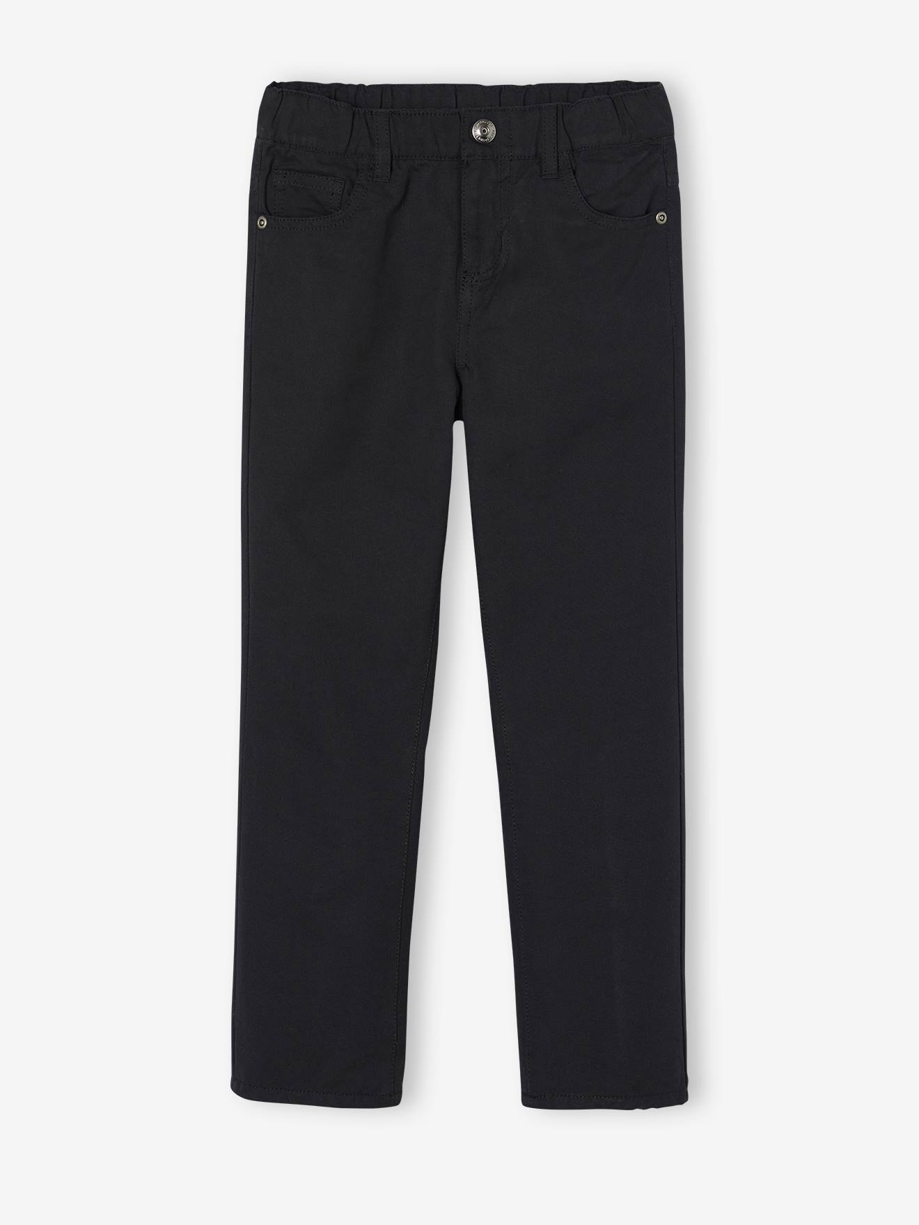 Pantalon indestructible droit doublé jersey garçon noir