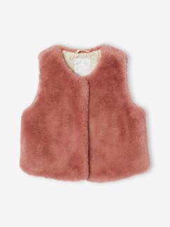 -Gilet sans manches imitation fourrure fille