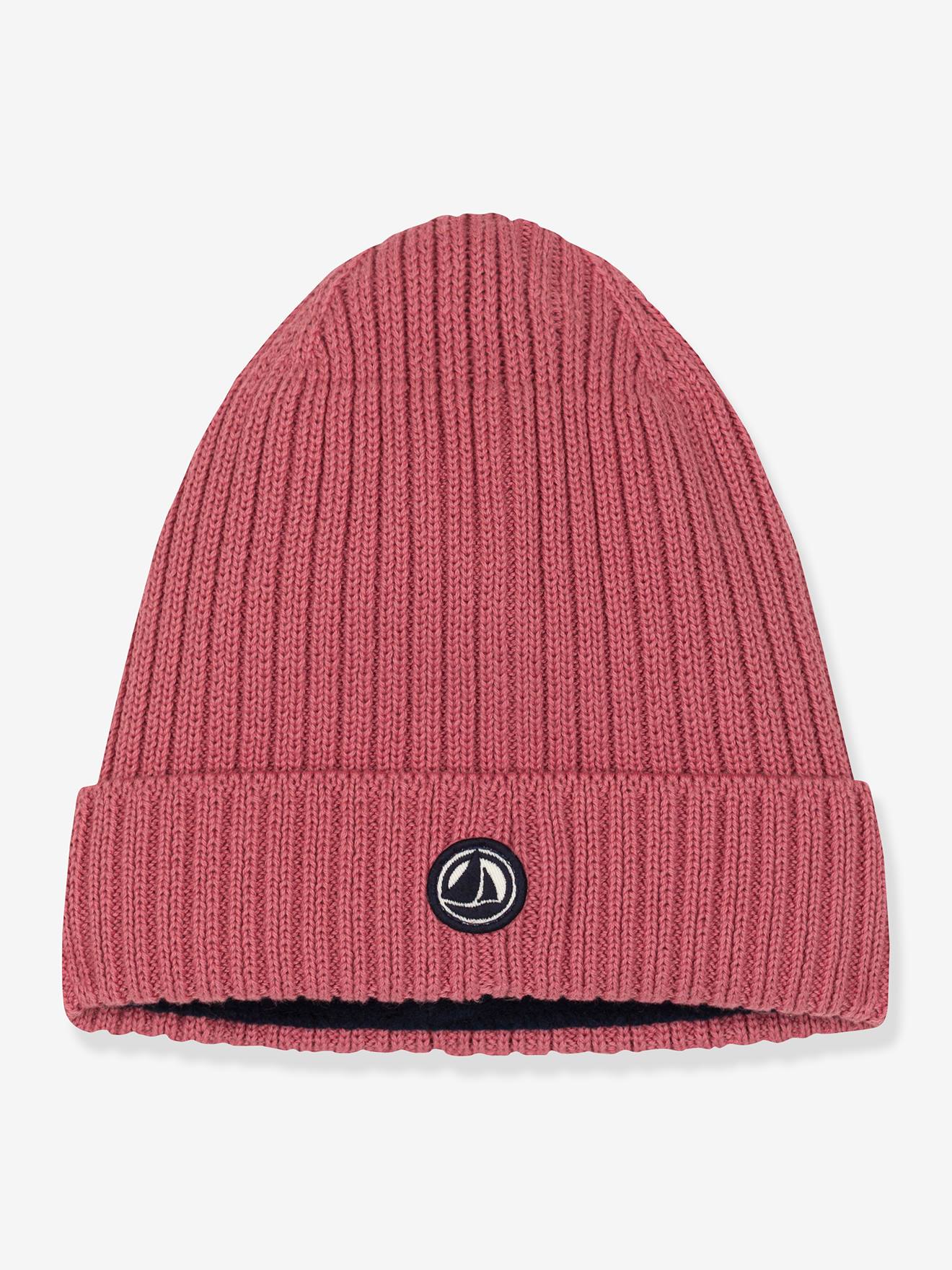 Bonnet doublé polaire PETIT BATEAU rose