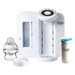 Puériculture-TOMMEE TIPPEE Préparateur Chauffe Biberons, Perfect Prep, Blanc