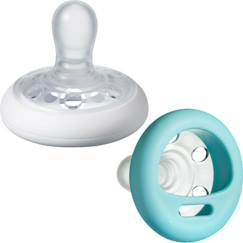 Puériculture-TOMMEE TIPPEE Sucette Closer to Nature Forme Naturelle, x2 0-6 Mois