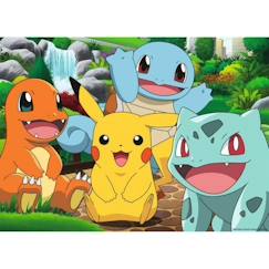 Jouet-Puzzle 60 pièces - Nathan - Les Pokémon au parc - Blanc/Bleu - A partir de 6 ans - Garantie 2 ans