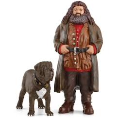 Jouet-Hagrid et Crockdur, Figurine de l'univers Harry Potter®, pour enfants dès 6 ans, 8 x 11,5 x 13 cm - schleich 42638 WIZARDING WORLD