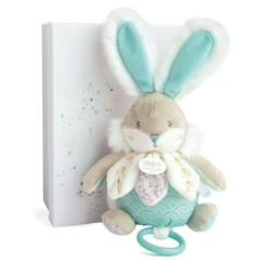 Linge de maison et décoration-Décoration-DOUDOU ET COMPAGNIE - Lapin de sucre - Boîte à musique - Vert - A partir de 4 ans - Mixte