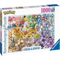 Jouet-Puzzle POKÉMON 1000 pièces - Ravensburger - Dessins animés et BD - Jaune - Pour les puzzleurs entraînés