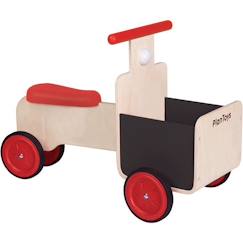 Jouet-Triporteur en bois PLAN TOYS avec espace de stockage et klaxon spécial - Mixte - A partir de 18 mois