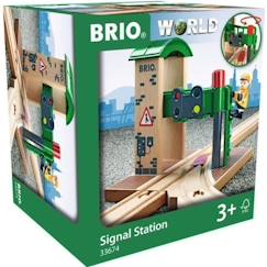 Jouet-Brio World Station de Controle et d'Aiguillage - Accessoire pour circuit de train en bois - Ravensburger - Mixte dès 3 ans - 33674