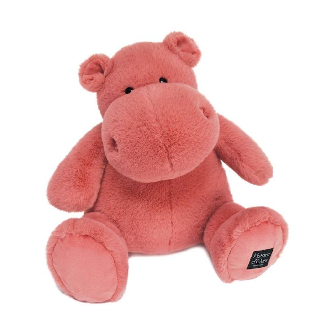 Peluche hippopotame HISTOIRE D OURS 40CM Rose Mixte Naissance