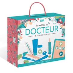 Jouet-Mallette de docteur en bois - Sassi Junior - Le Docteur - Vert - Mixte - A partir de 3 ans