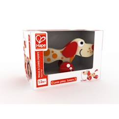 Jouet-Chiot de promenade - Hape - Puppy - Rouge - Beige - Extérieur