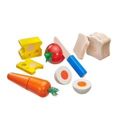 Jouet-Activités artistiques et musicales-Loisirs créatifs-Jeu de simulation de pique-nique à découper en bois - SELECTA - Picknick - Orange - Mixte - A partir de 3 ans