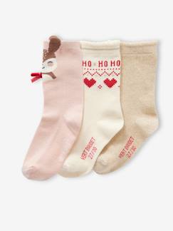 -Coffret de Noël lot de 3 paires de chaussettes